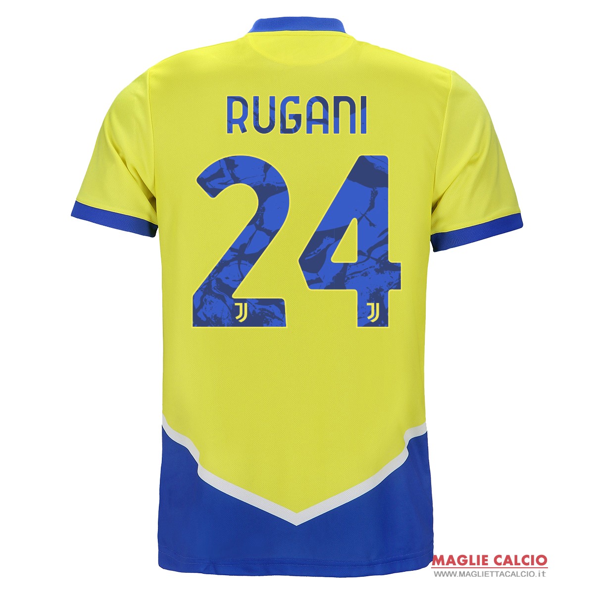 nuova maglietta juventus 2021-2022 rugani 24 terza