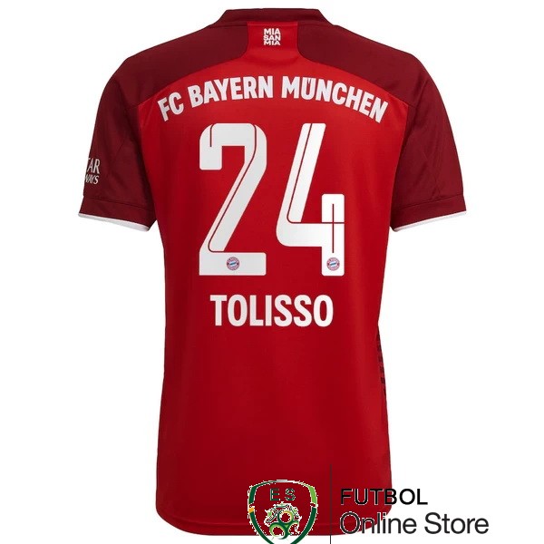 nuova maglietta bayern munich 2021-2022 tolisso 24 prima