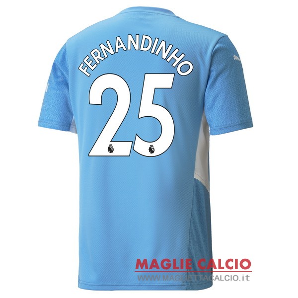 nuova maglietta manchester city 2021-2022 fernandinho 25 prima