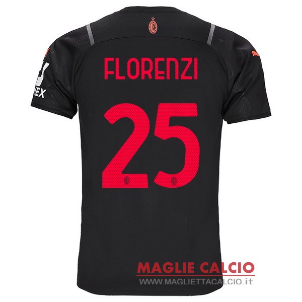 nuova maglietta ac milan 2021-2022 florenzi 25 terza