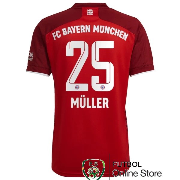 nuova maglietta bayern munich 2021-2022 muller 25 prima