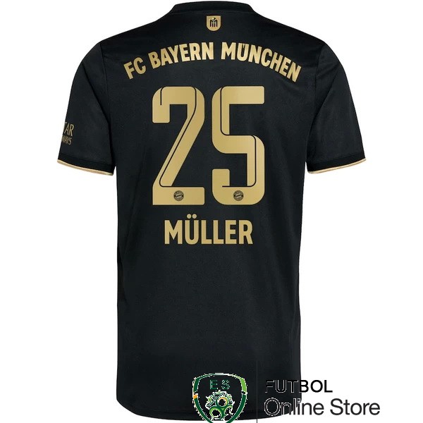 nuova maglietta bayern munich 2021-2022 muller 25 seconda