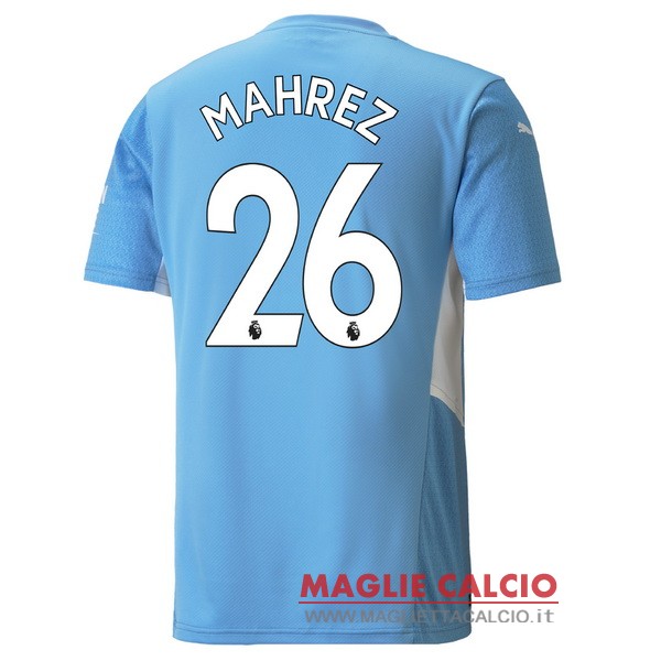 nuova maglietta manchester city 2021-2022 mahrez 26 prima