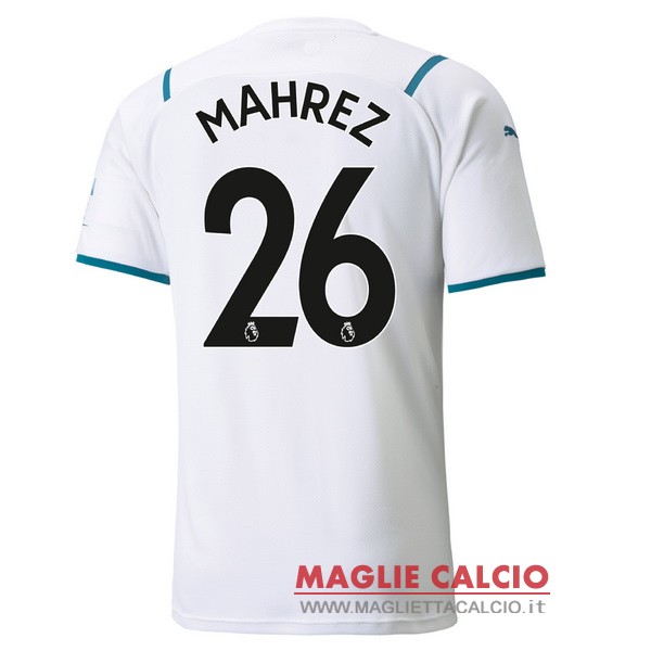 nuova maglietta manchester city 2021-2022 mahrez 26 seconda