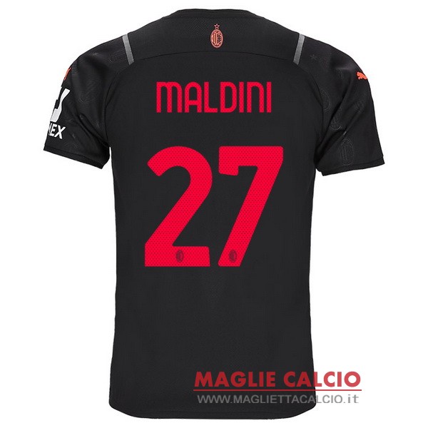 nuova maglietta ac milan 2021-2022 maldini 27 terza