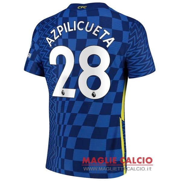 nuova maglietta chelsea 2021-2022 azpilicueta 28 prima