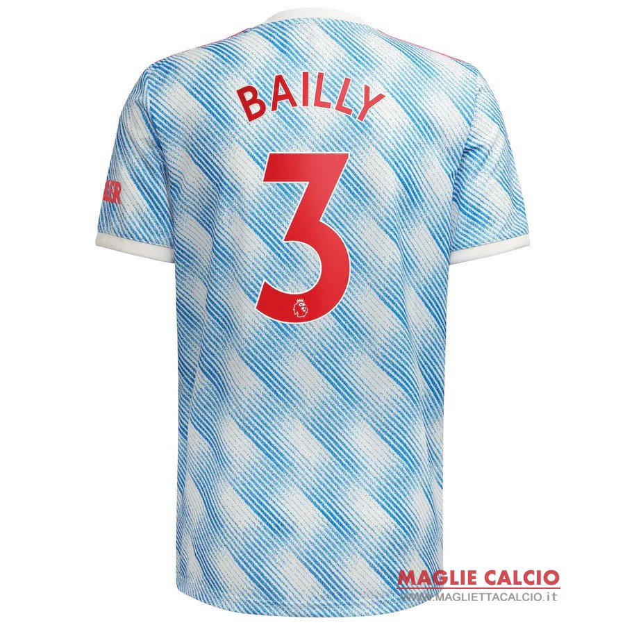 nuova maglietta manchester united 2021-2022 bailly 3 seconda
