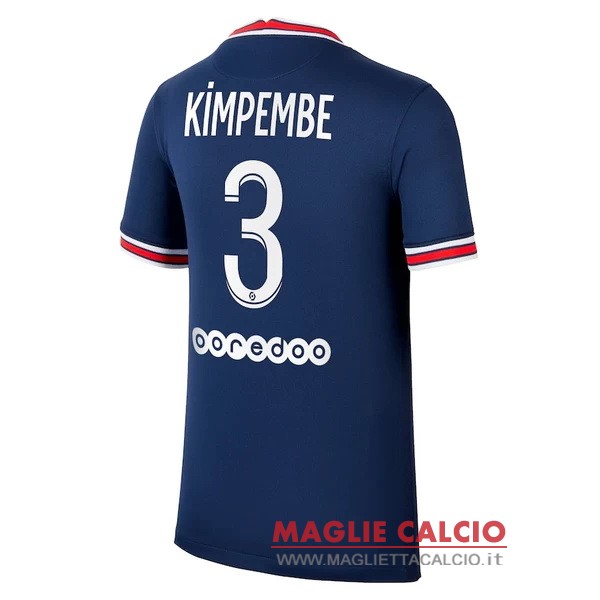 nuova maglietta paris saint germain 2021-2022 kimpembe 3 prima