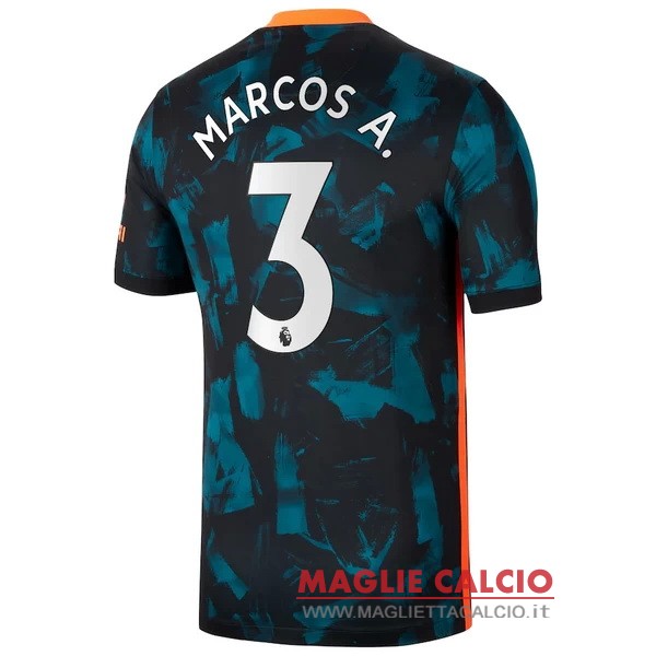 nuova maglietta chelsea 2021-2022 marcos a. 3 terza