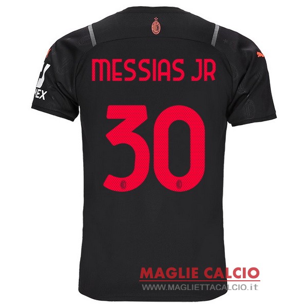 nuova maglietta ac milan 2021-2022 messias 30 terza