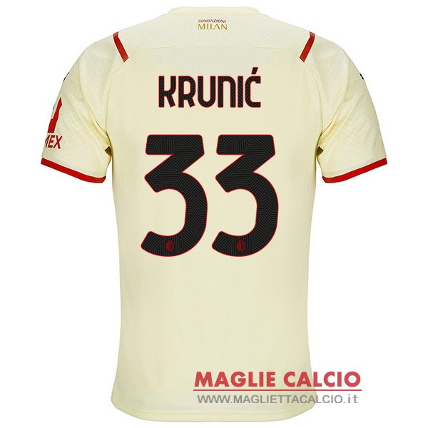 nuova maglietta ac milan 2021-2022 krunic 33 seconda