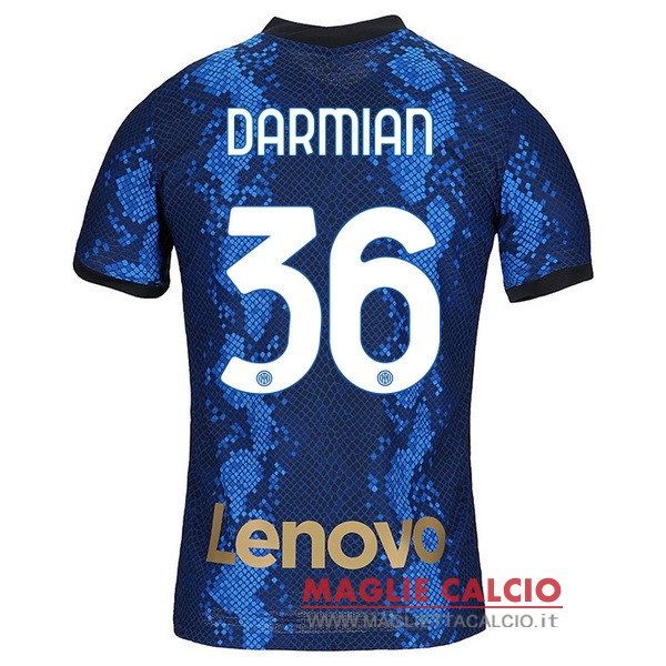 nuova maglietta inter milan 2021-2022 darmian 36 prima