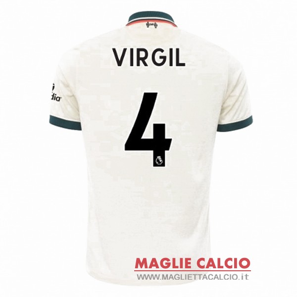 nuova maglietta liverpool 2021-2022 virgil 4 seconda