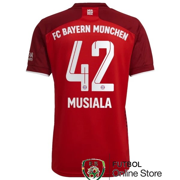 nuova maglietta bayern munich 2021-2022 musiala 42 prima