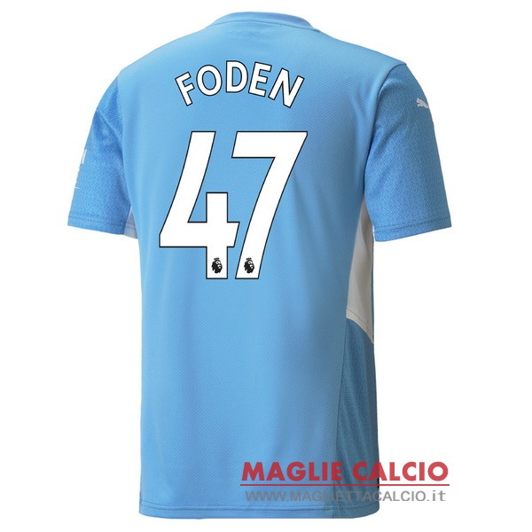 nuova maglietta manchester city 2021-2022 foden 47 prima