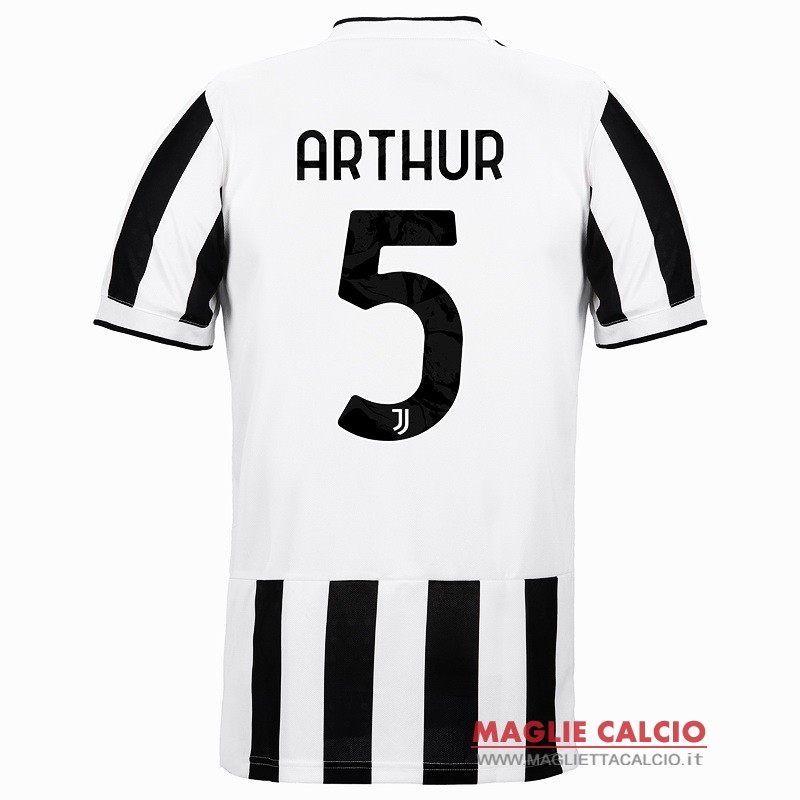 nuova maglietta juventus 2021-2022 arthur 5 prima