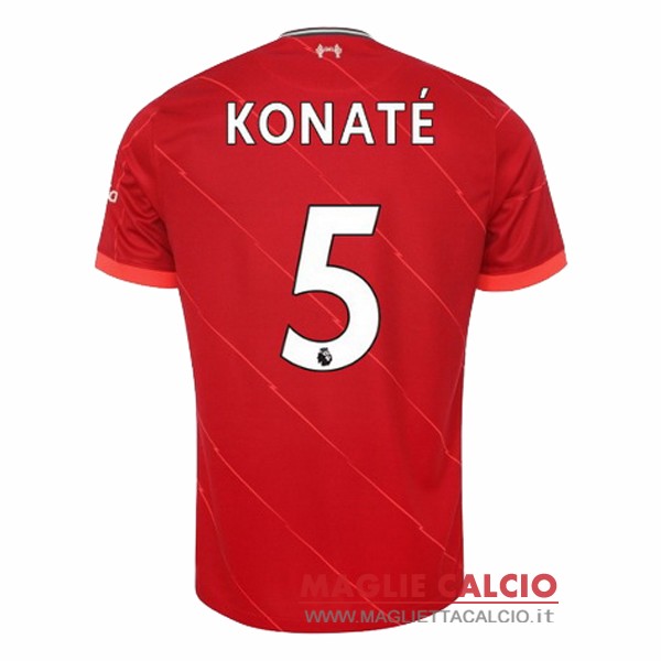 nuova maglietta liverpool 2021-2022 konate 5 prima