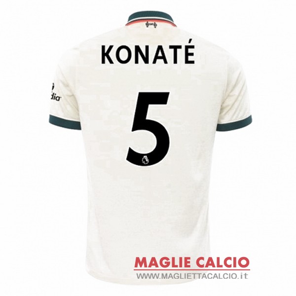 nuova maglietta liverpool 2021-2022 konate 5 seconda