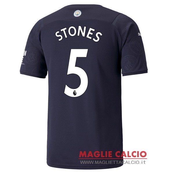 nuova maglietta manchester city 2021-2022 stones 5 terza