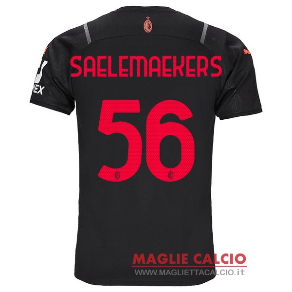 nuova maglietta ac milan 2021-2022 saelemaekers 56 terza