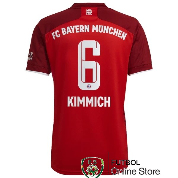 nuova maglietta bayern munich 2021-2022 kimmich 6 prima