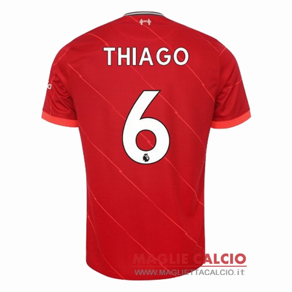 nuova maglietta liverpool 2021-2022 thiago 6 prima