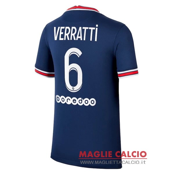 nuova maglietta paris saint germain 2021-2022 verratti 6 prima