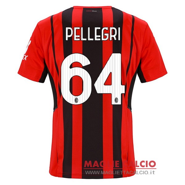 nuova maglietta ac milan 2021-2022 pellegri 64 prima