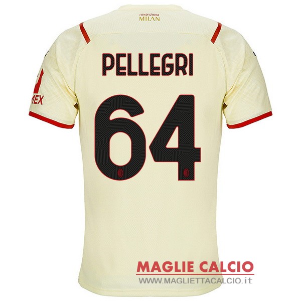 nuova maglietta ac milan 2021-2022 pellegri 64 seconda