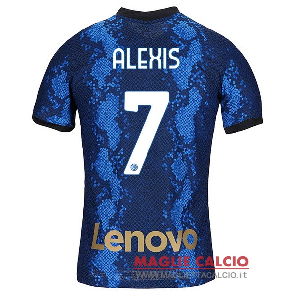 nuova maglietta inter milan 2021-2022 alexis 7 prima