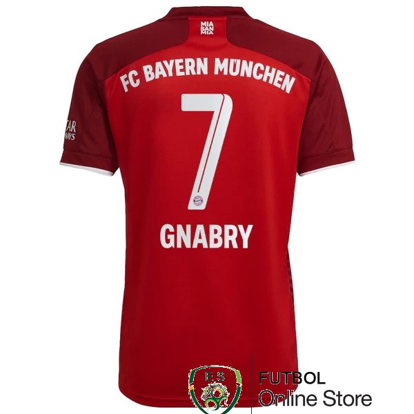 nuova maglietta bayern munich 2021-2022 gnabry 7 prima