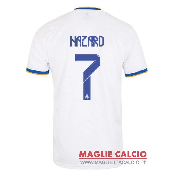 nuova maglietta real madrid 2021-2022 hazard 7 prima