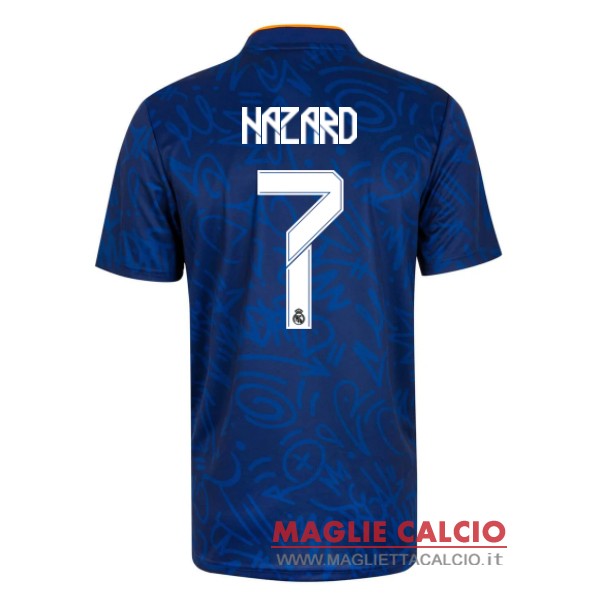 nuova maglietta real madrid 2021-2022 hazard 7 seconda