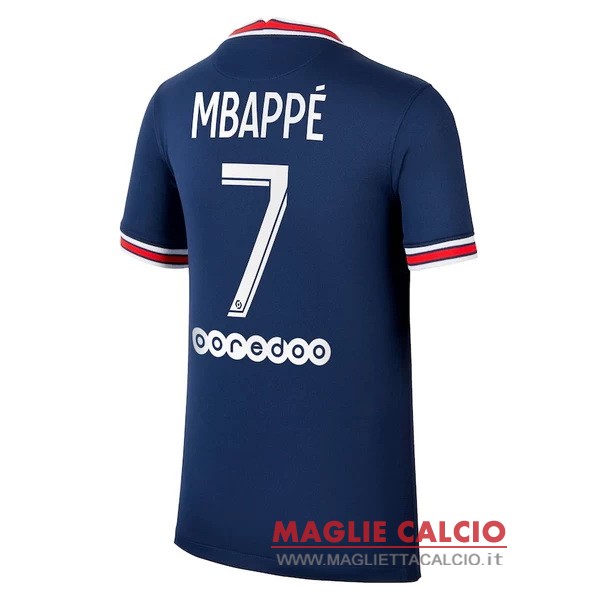 nuova maglietta paris saint germain 2021-2022 mbappe 7 prima