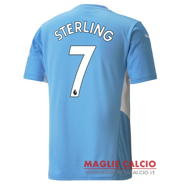 nuova maglietta manchester city 2021-2022 sterling 7 prima