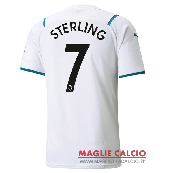 nuova maglietta manchester city 2021-2022 sterling 7 seconda