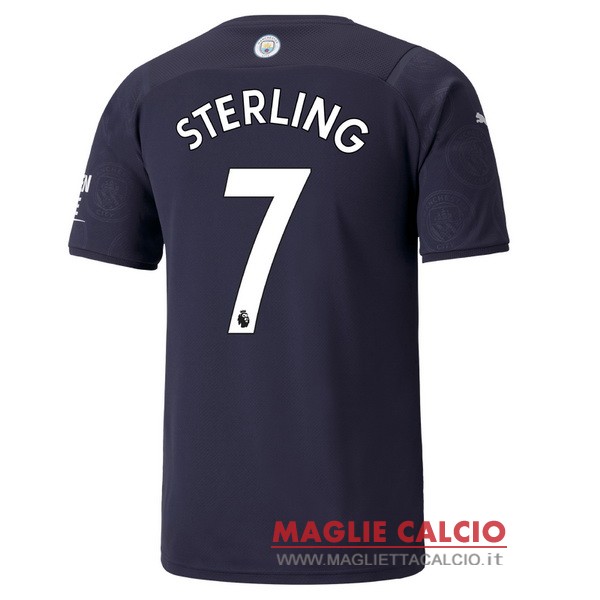 nuova maglietta manchester city 2021-2022 sterling 7 terza