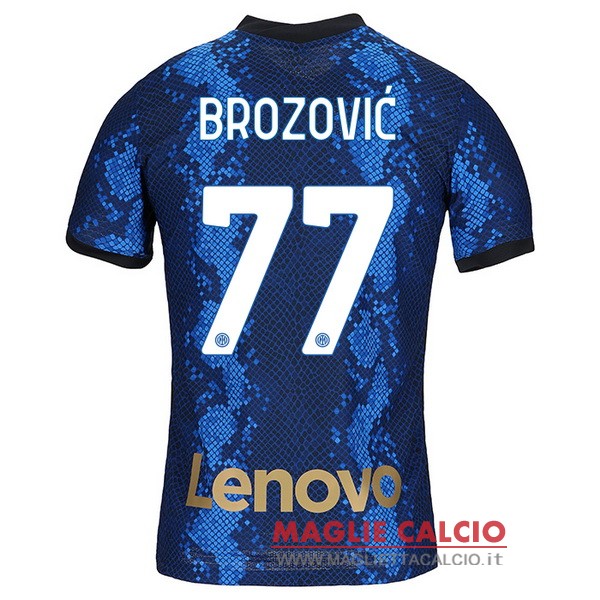 nuova maglietta inter milan 2021-2022 brozovic 77 prima