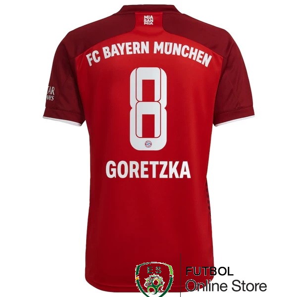 nuova maglietta bayern munich 2021-2022 goretzka 8 prima