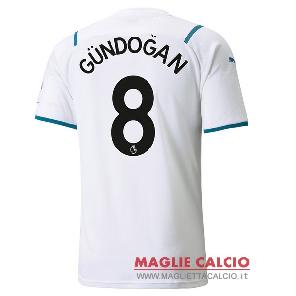 nuova maglietta manchester city 2021-2022 gundogan 8 seconda