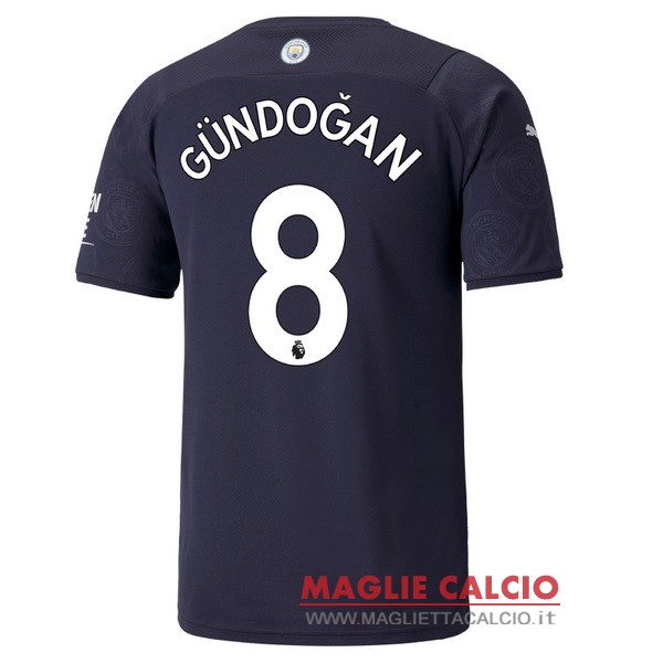 nuova maglietta manchester city 2021-2022 gundogan 8 terza