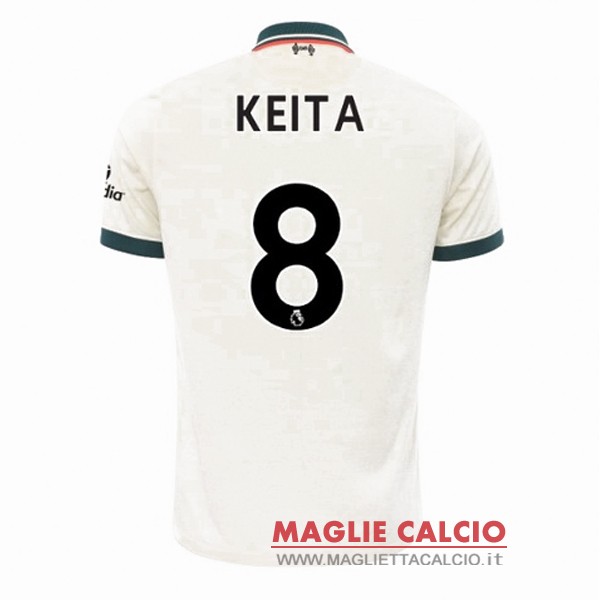 nuova maglietta liverpool 2021-2022 keita 8 seconda