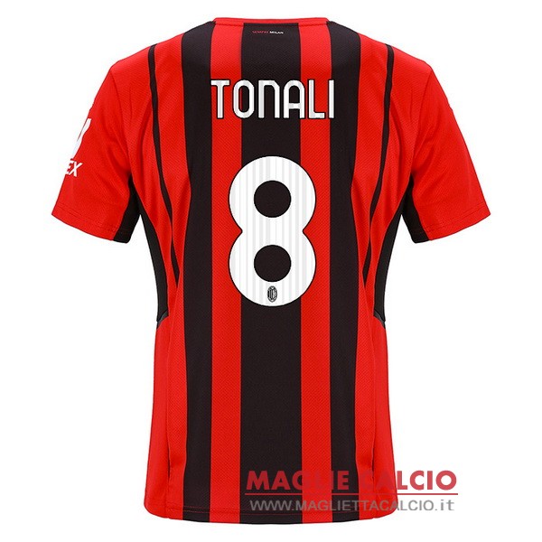 nuova maglietta ac milan 2021-2022 tonali 8 prima