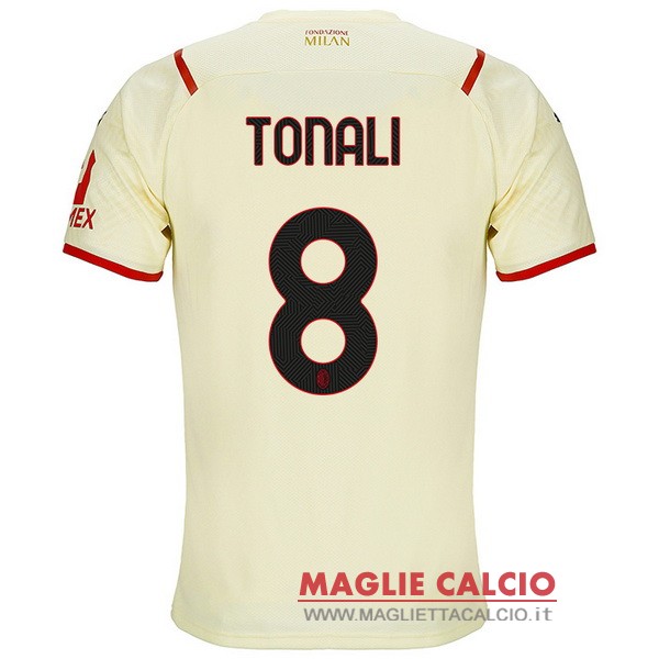 nuova maglietta ac milan 2021-2022 tonali 8 seconda