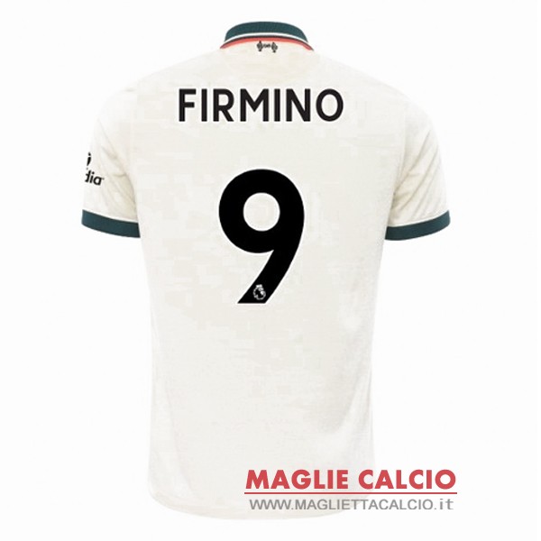 nuova maglietta liverpool 2021-2022 firmino 9 seconda