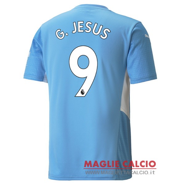 nuova maglietta manchester city 2021-2022 g.jesus 9 prima