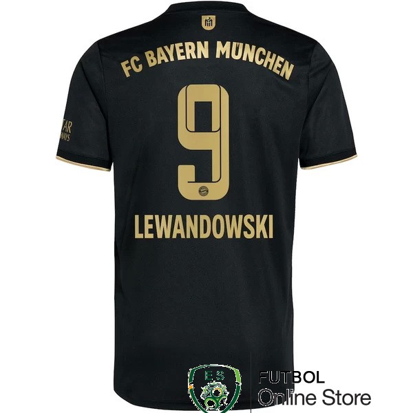nuova maglietta bayern munich 2021-2022 lewandowski 9 seconda