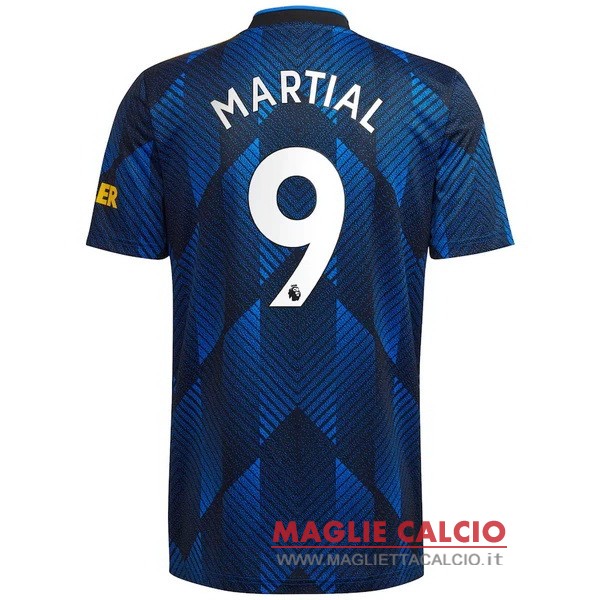 nuova maglietta manchester united 2021-2022 martial 9 terza