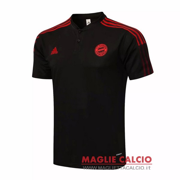 bayern munich nero rosso magliette polo nuova 2021-2022