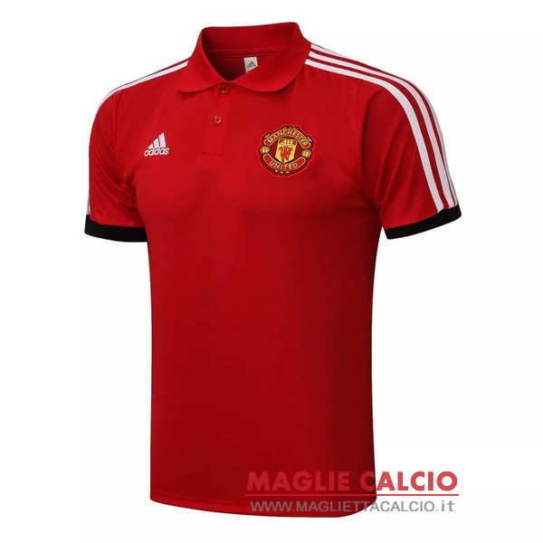 manchester united rosso bianco magliette polo nuova 2021-2022